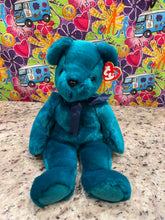 Load image into Gallery viewer, Ty Beanie Buddy Old Face Emerald Green Bear (Retired)