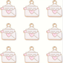 Load image into Gallery viewer, Sending Love Letter Hearts Envelope Mobile Dust Plug Charm