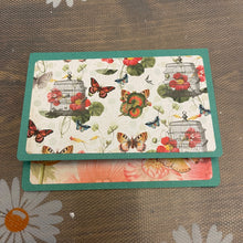 Load image into Gallery viewer, Butterfly Bird cages Unique Handmade Greeting Cards Note Cards Blank inside & Envelope
