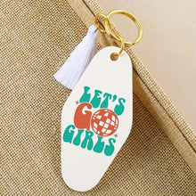 Load image into Gallery viewer, Cowgirl Rodeo Texas Motel Keychains – Southern Charm for Modern Adventures T1-T12