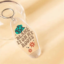 Load image into Gallery viewer, Cowgirl Rodeo Texas Motel Keychains – Southern Charm for Modern Adventures T1-T12