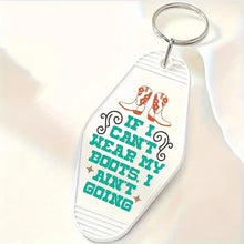 Load image into Gallery viewer, Cowgirl Rodeo Texas Motel Keychains – Southern Charm for Modern Adventures T1-T12