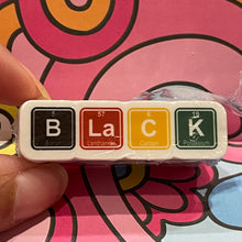 Load image into Gallery viewer, Afrocentric Stickers - Black Chemistry Formula Black History 2.0" x 0.6" Die Cut