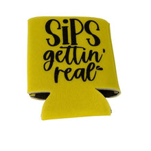 Load image into Gallery viewer, Girls Night Can Beverage Holders 4-pack Sips Getting Real Polyurethane Foam & Polyester