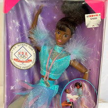 Load image into Gallery viewer, Mattel 1997 Olympic Skater Barbie Doll African American #18503