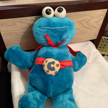 Load image into Gallery viewer, Vintage Tyco 1997 Super Cookie Monster Sesame Street Red Cape Plush (Pre-owned)