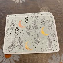 Load image into Gallery viewer, Botanical Moon & Wildflowers White Unique Handmade Greeting Cards Notecards Blank inside with Envelope