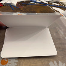 Load image into Gallery viewer, Botanical Moon & Wildflowers White Unique Handmade Greeting Cards Notecards Blank inside with Envelope
