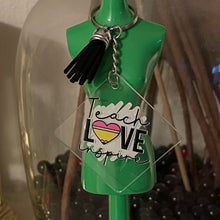 Load image into Gallery viewer, Inspirational & Funny Teacher Acrylic Keychains Durable UV Stickers and Tassel 1.96" Square