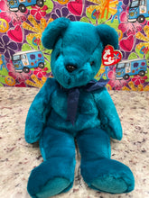 Load image into Gallery viewer, Ty Beanie Buddy Old Face Emerald Green Bear (Retired)