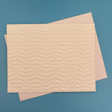 Load image into Gallery viewer, Evergreen Pine Trees Embossed Holiday Cards, White Holiday Cards Set, Handmade Elegant Greeting Cards, Textured Stationery, Minimalist