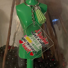 Load image into Gallery viewer, Inspirational & Funny Teacher Acrylic Keychains Durable UV Stickers and Tassel 1.96" Square