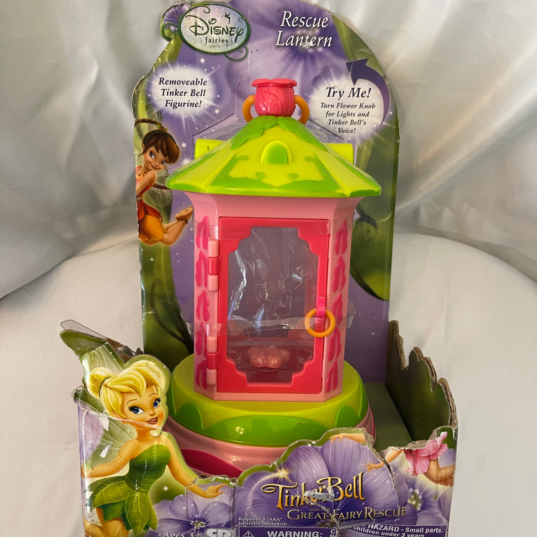 Disney 2010 Tinker bell Great Fairy Rescue Lantern Display Case Toy (Pre-owned)