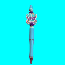 Load image into Gallery viewer, Self-love is not selfish Beaded Pens – Unique Handmade Gifts for Birthdays, Holiday & Everyday Inspiration | Ink Refill | Affordable
