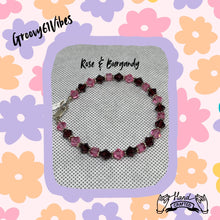 Load image into Gallery viewer, Crystal Cubes & Bicones Handcrafted Crystal Beaded Bracelet Jewelry 7.5" Group #2