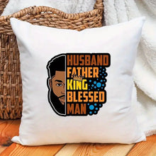 Load image into Gallery viewer, Husband Father King Blessed Man Design Trendy Iron-on Heat Transfer