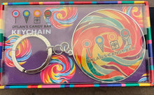 Load image into Gallery viewer, Dylan's Candy Rainbow Whirly Pop Lollipop Round Keychain Fob