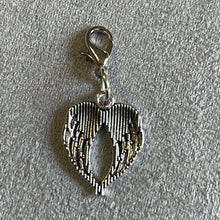 Load image into Gallery viewer, Antique Silver Angel Wings Charms Mobile Dust Plug Backpack Zipper Pull Tag