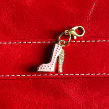Load image into Gallery viewer, Boujee Enamel High Heels Charms Inlaid Rhinestones Mobile Dust Plug Backpack Pull Tag Interchangeable