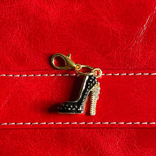 Load image into Gallery viewer, Boujee Enamel High Heels Charms Inlaid Rhinestones Mobile Dust Plug Backpack Pull Tag Interchangeable