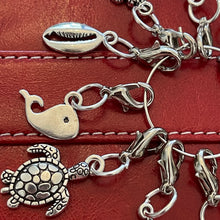 Load image into Gallery viewer, Beachy Sea Life Antique Silver Charms Mobile Dust Plug Stylish Phone Accessories for Every Vibe