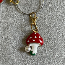 Load image into Gallery viewer, Groovy Mushroom Charms Mobile Dust Plug Backpack Zipper Pull Tag Stylish Phone Accessories for Every Vibe