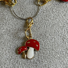 Load image into Gallery viewer, Groovy Mushroom Charms Mobile Dust Plug Backpack Zipper Pull Tag Stylish Phone Accessories for Every Vibe