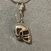 Load image into Gallery viewer, Football Sports Antique Silver Mobile Dust Plug Backpack Pull Tag Interchangeable