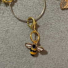 Load image into Gallery viewer, Queen Bee Bumblebee Charms Inlaid Rhinestones Mobile Dust Plug Backpack Pull Tag Interchangeable