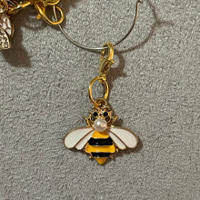 Load image into Gallery viewer, Queen Bee Bumblebee Charms Inlaid Rhinestones Mobile Dust Plug Backpack Pull Tag Interchangeable