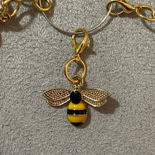 Load image into Gallery viewer, Bee & Honeycomb Charms Smartphone Mobile Dust Plug Backpack Pull Tag Interchangeable