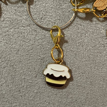 Load image into Gallery viewer, Bee & Honeycomb Charms Smartphone Mobile Dust Plug Backpack Pull Tag Interchangeable