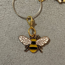 Load image into Gallery viewer, Bee & Honeycomb Charms Smartphone Mobile Dust Plug Backpack Pull Tag Interchangeable