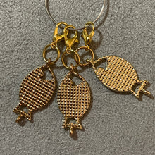 Load image into Gallery viewer, Goldfish Charms Inlaid Rhinestones Mobile Dust Plug Backpack Pull Tag Interchangeable Gold Fish