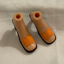 Load image into Gallery viewer, Bratz Doll Orange & Brown Floral Sandals (Pre-Owned)