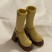 Load image into Gallery viewer, MGA Bratz Doll Express it Olive &amp; Brown Platform Boot Brown Sole, Buckle High Tops (Pre-owned)
