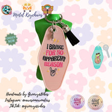 Load image into Gallery viewer, Groovy Peace Driving Motel Keychains – Retro Charm for Modern Adventures (DR1-DR12)