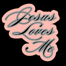 Load image into Gallery viewer, Jesus Loves Me Faith-Based 3" Vinyl Stickers for Scrapbooking & Stamping