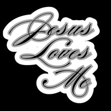 Load image into Gallery viewer, Jesus Loves Me Faith-Based 3" Vinyl Stickers for Scrapbooking & Stamping