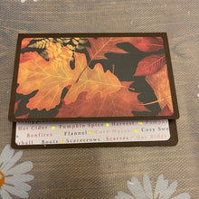 Load image into Gallery viewer, Cozy Fall Leaves Unique Handmade Greeting Cards Notecards Blank inside with Envelope