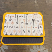 Load image into Gallery viewer, Arrows Unique Handmade Greeting Cards Notecards Blank inside with Envelope