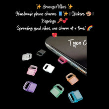 Load image into Gallery viewer, Antique Silver Angel Wings Charms Mobile Dust Plug Backpack Zipper Pull Tag