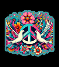 Load image into Gallery viewer, Rainbow Peace Dove Faith-Based 3" Vinyl Stickers for Scrapbooking & Stamping