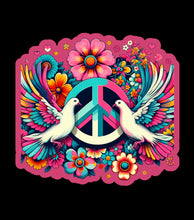 Load image into Gallery viewer, Rainbow Peace Dove Faith-Based 3" Vinyl Stickers for Scrapbooking & Stamping