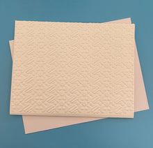 Load image into Gallery viewer, Peppermint Twist Embossed Holiday Cards, White Holiday Cards Set, Handmade Elegant Greeting Cards, Textured Stationery, Minimalist