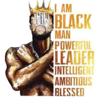 Load image into Gallery viewer, I AM Black Man Powerful Leader  Design Trendy Iron-on Heat Transfer