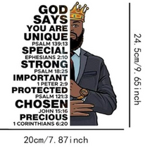 Load image into Gallery viewer, God Says You Are Unique Male Design Trendy Iron-on Heat Transfer