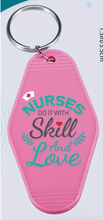 Load image into Gallery viewer, Nurse Healthcare Worker Inspired Motel Keychains – Retro Charm for Modern Adventures N1-N10