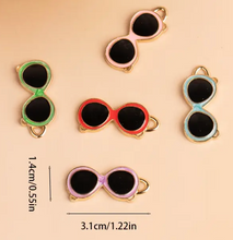 Load image into Gallery viewer, Beach Retro Sunglasses colorful Charms Mobile Dust Plug Stylish Phone Accessories for Every Vibe