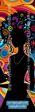 Load image into Gallery viewer, Groovy Reader Laminated Bookmark – Vintage Silhouettes for Women Who Love to Read
